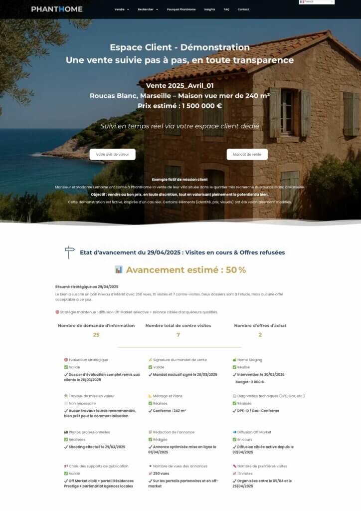 Démonstration espace vente